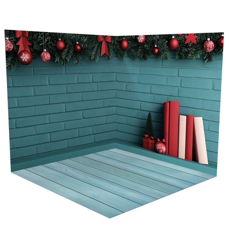 Фотофон новогодний угловой виниловый Frontlit 140x140 см 450 г/м2 №58578