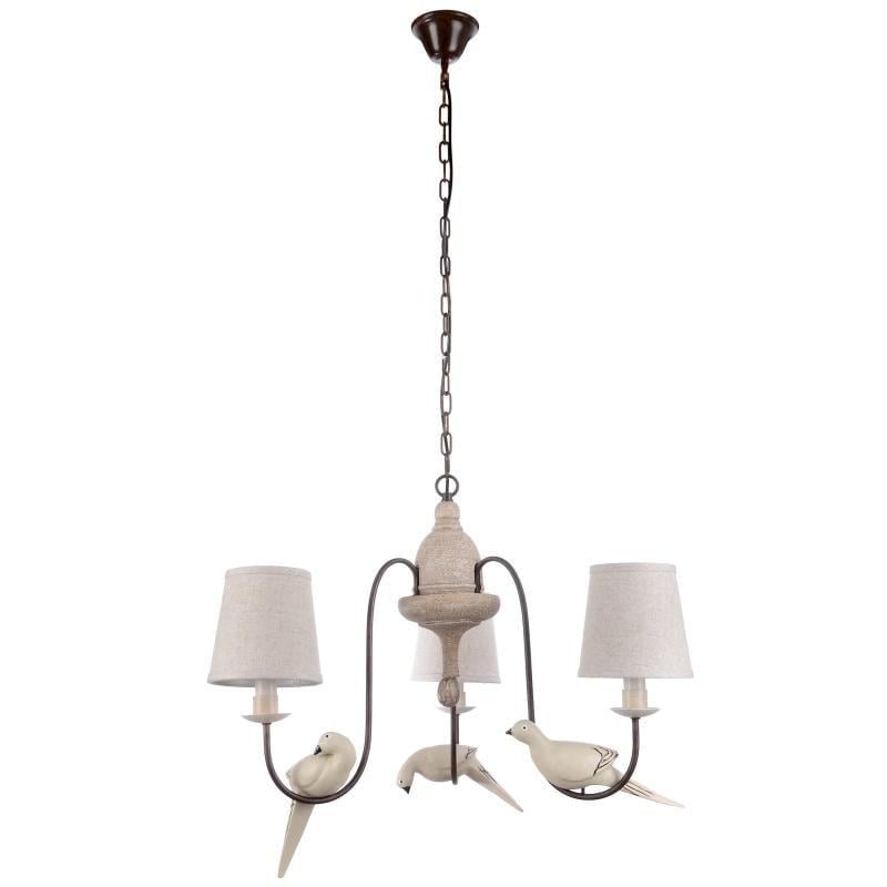 Люстра подвесная Brille BCL-495S/3 E14 с абажуром