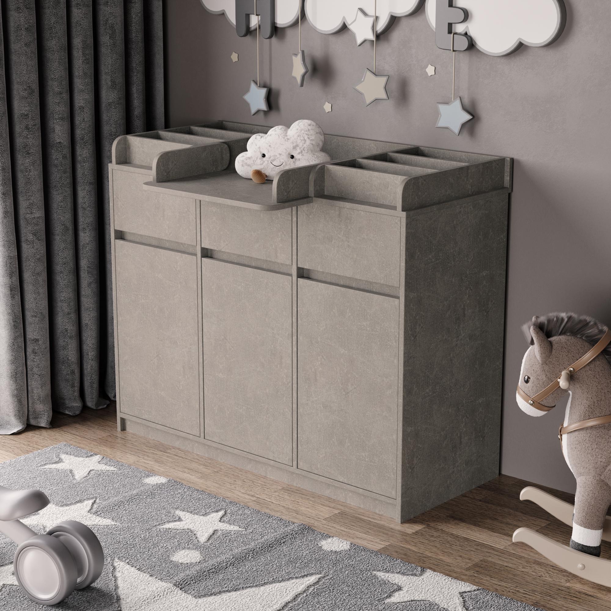 Пеленальный комод Furnigrade ПС-10 90х120х50 см Индастриал