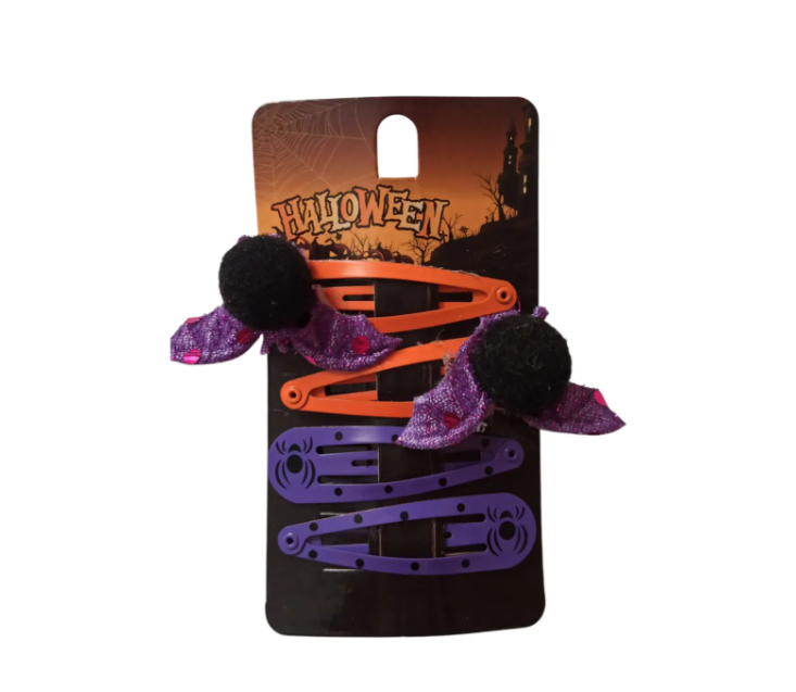 Заколки на Хелловін з декором Кажани One size Різнокольоровий (703148) Заколки на Хелловін з декором Кажани One size Різнокольоровий (703148)