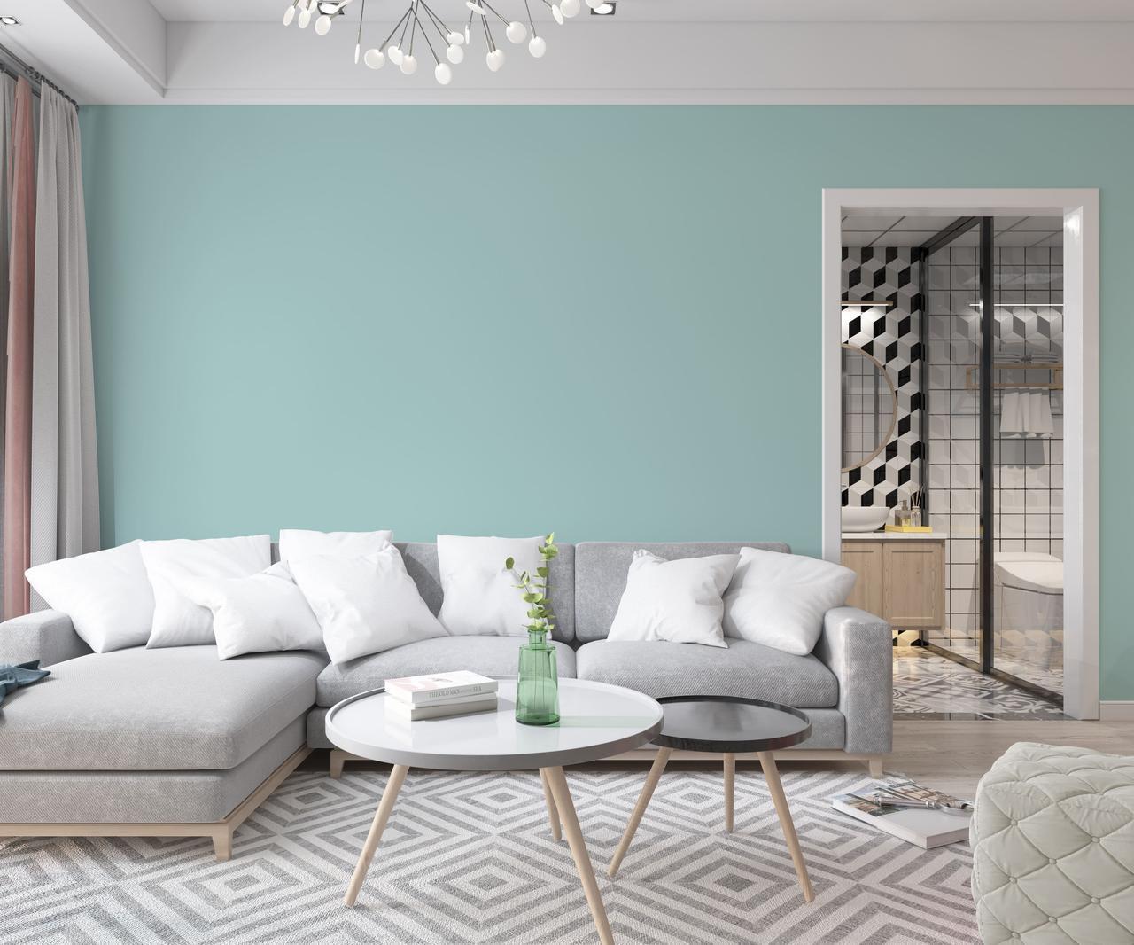 Краска интерьерная латексная Skyline 3 л 1020-B10G Ларимар (2487184692) - фото 3 Краска интерьерная латексная Skyline 3 л 1020-B10G Ларимар (2487184692) - фото 3