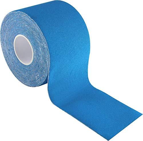 Тейп кінезіологічний Kinesiology Tape 5 см х 5 м Синій