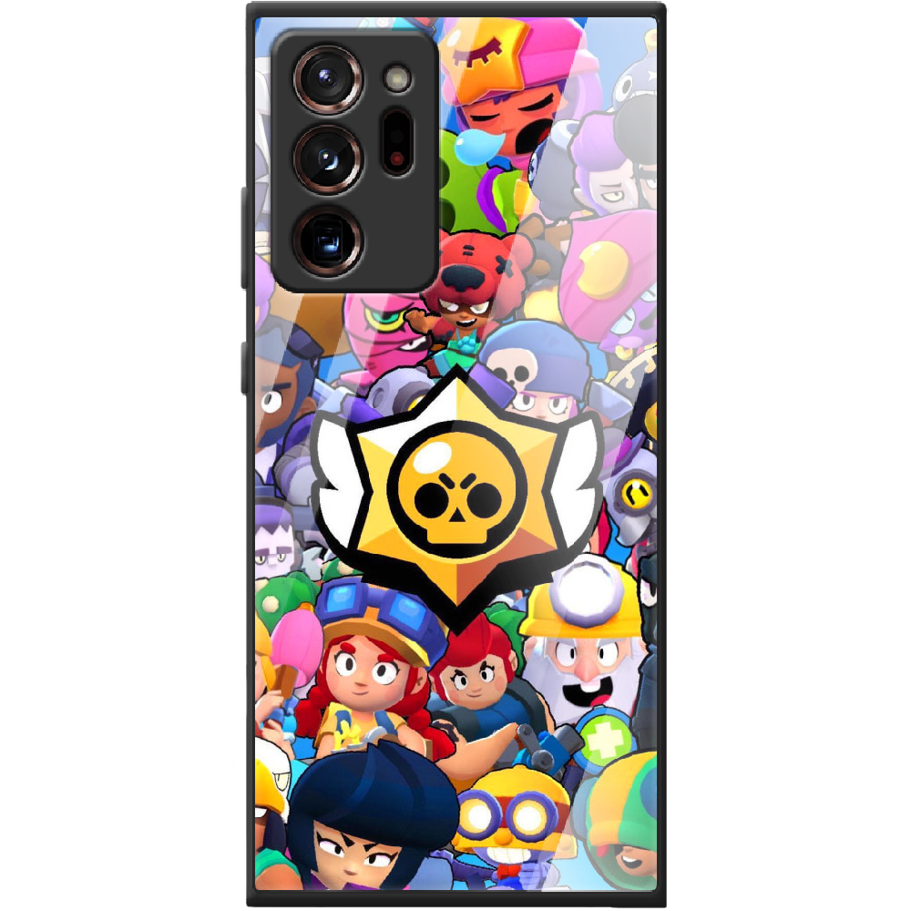 Чохол Boxface Samsung N985 Galaxy Note 20 Ultra Brawl Stars Чорний силікон зі склом (40573-up2389-41111)