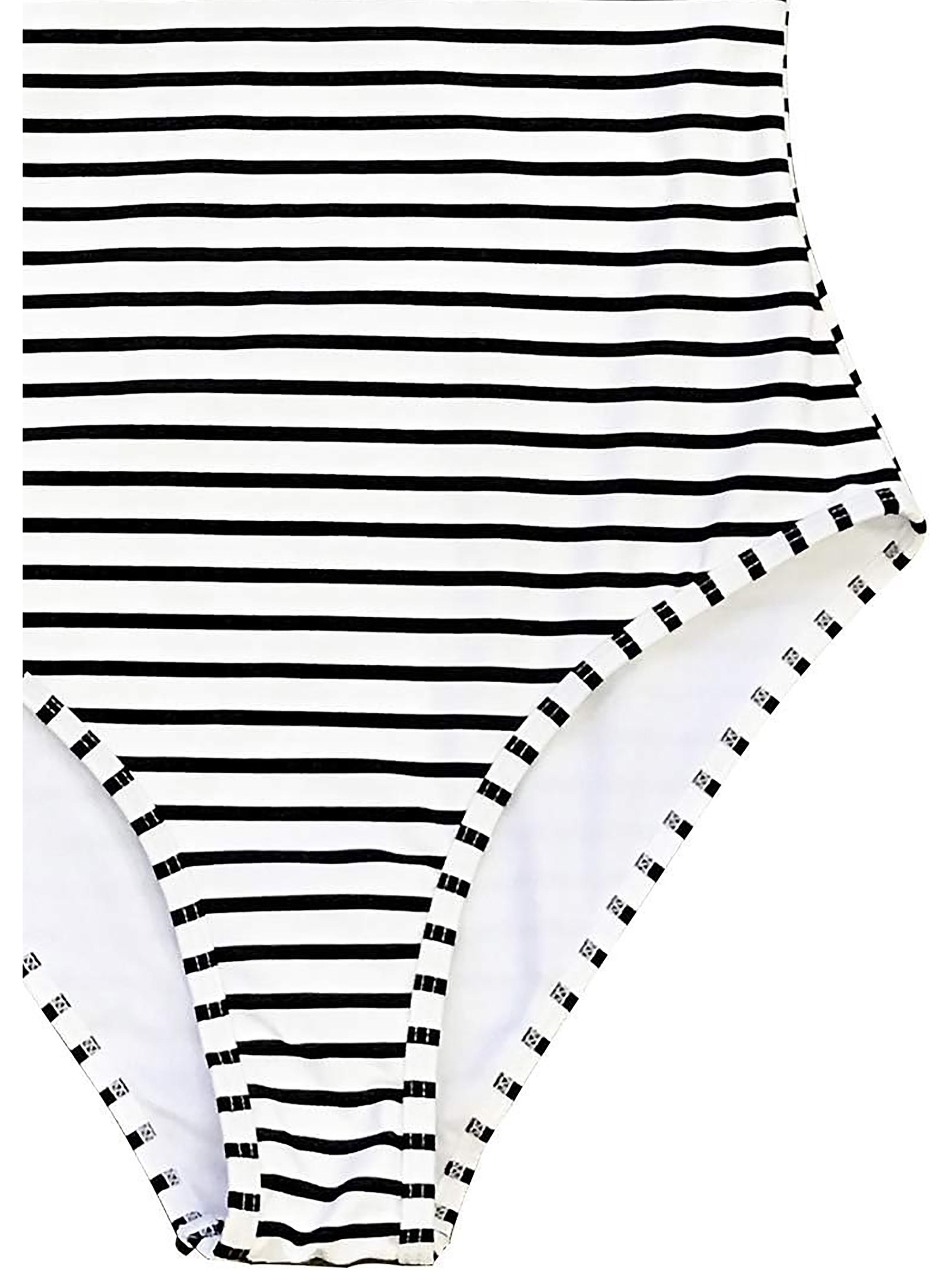 Купальник Cupshe Смужка S Чорно-білий (AB30644) - фото 6 Купальник Cupshe Смужка S Чорно-білий (AB30644) - фото 6