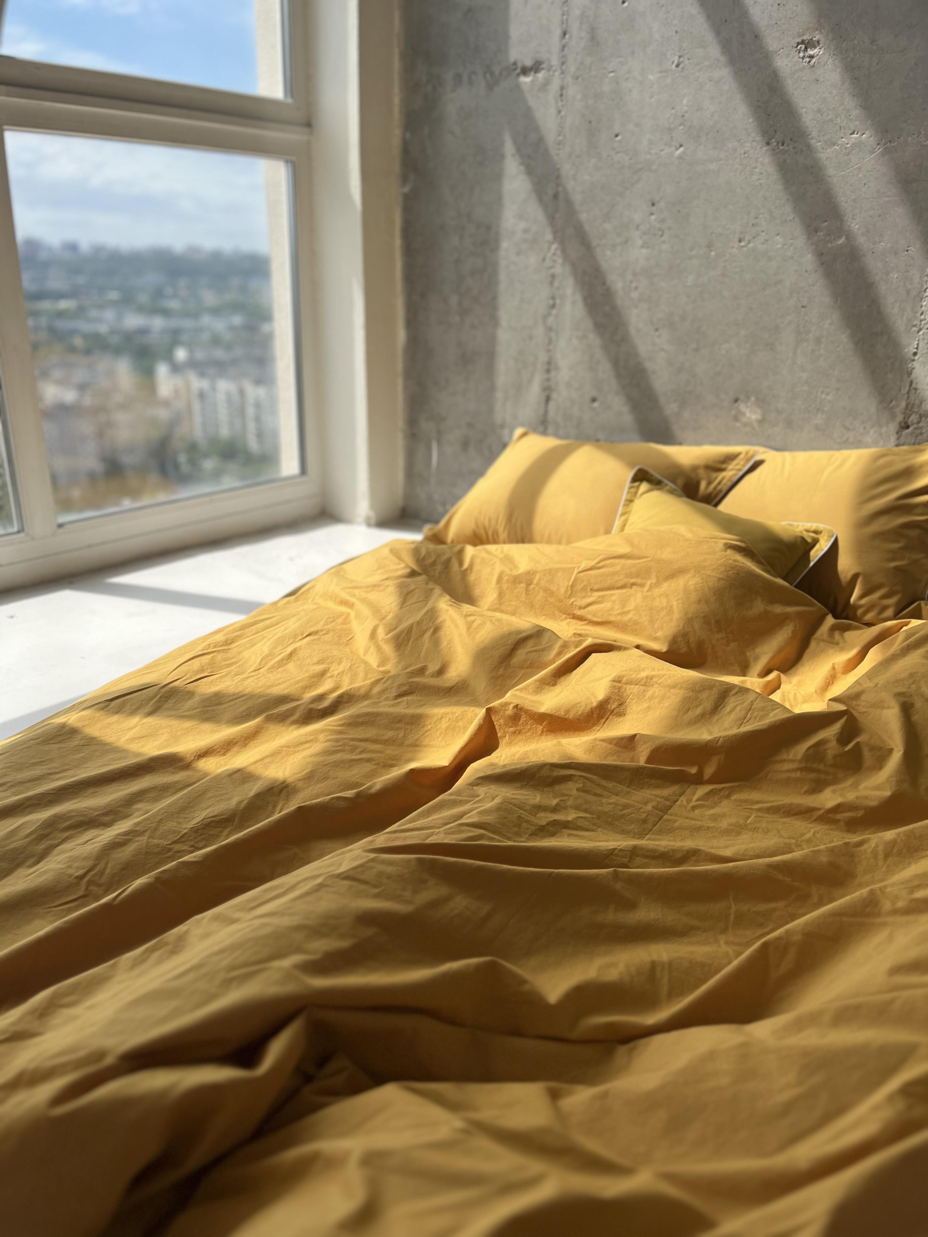 Комплект постельного белья White Dream полуторный 155х215 см вареный хлопок Охра (2006/2) - фото 5 Комплект постельного белья White Dream полуторный 155х215 см вареный хлопок Охра (2006/2) - фото 5