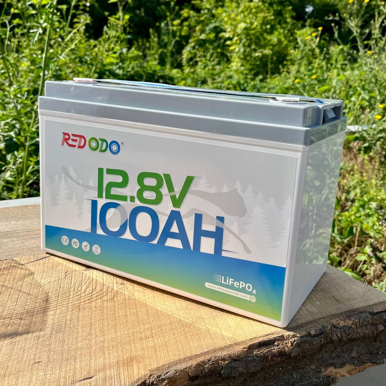 Аккумулятор LiFePO4 Redodo 12,8V 100Ач 1280Wh BMS >4000 циклов литий-железо-фосфатная батарея
