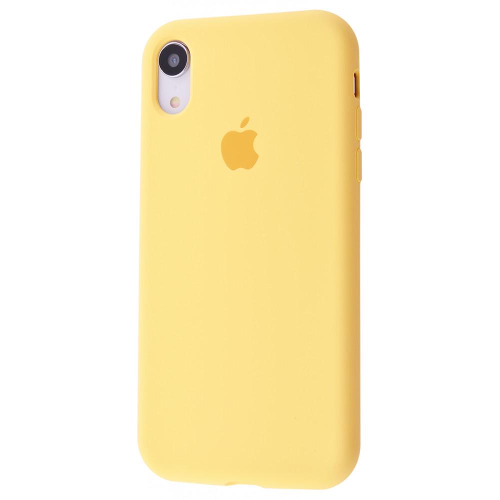 Чехол PRC Silicone case Full Cover для iPhone XR Yellow