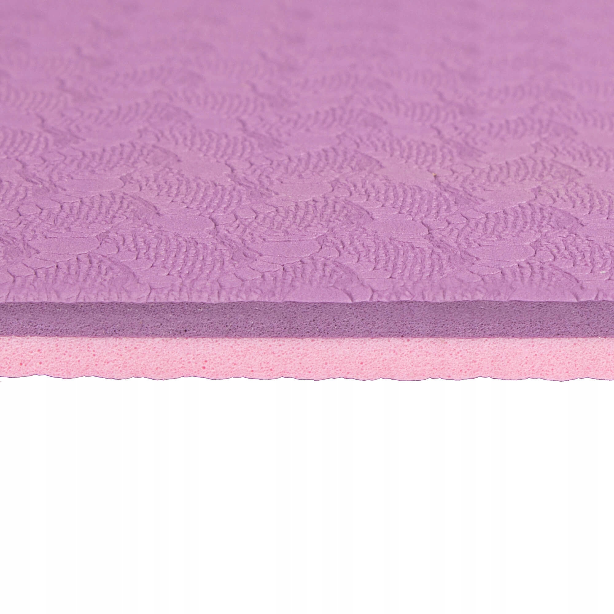 Коврик для йоги и фитнеса Springos TPE 6 мм YG0015 Purple/Pink - фото 3