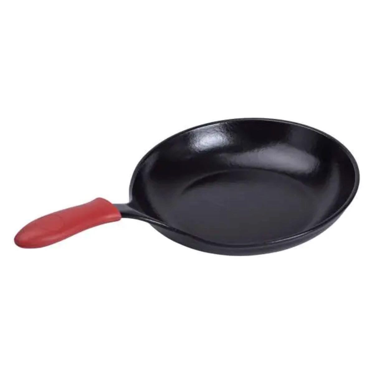 Сковорода чугунная с силиконовой ручкой 24,5 см 1 л