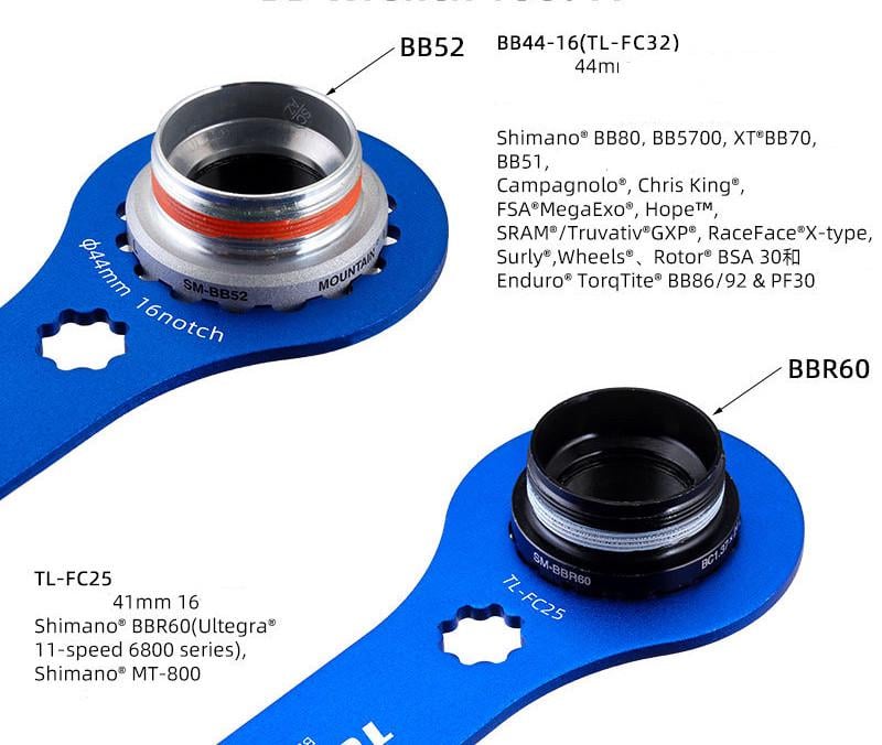 Ключ для снятия велошатуна Toopre BBB Wrench Tool-A TL-FC-25 44 мм - фото 8 Ключ для снятия велошатуна Toopre BBB Wrench Tool-A TL-FC-25 44 мм - фото 8