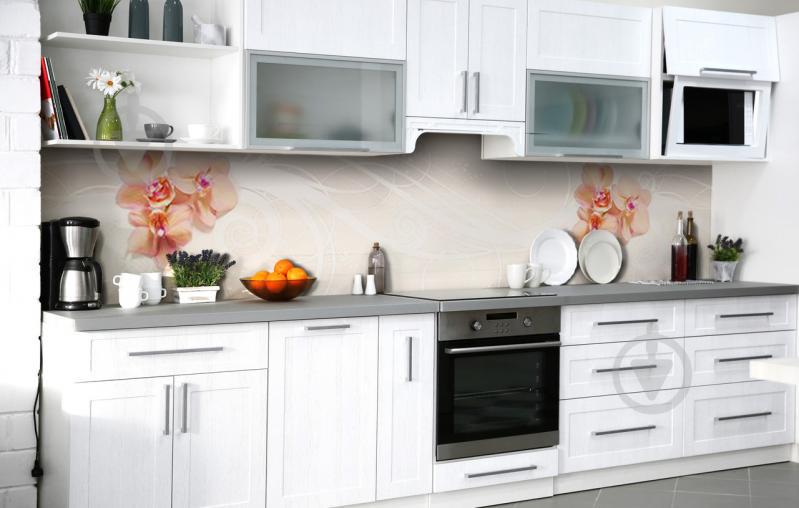 Скинали на кухню Zatarga «Милая скромность» 650х2500 мм виниловая 3Д наклейка кухонный фартук самоклеящаяся