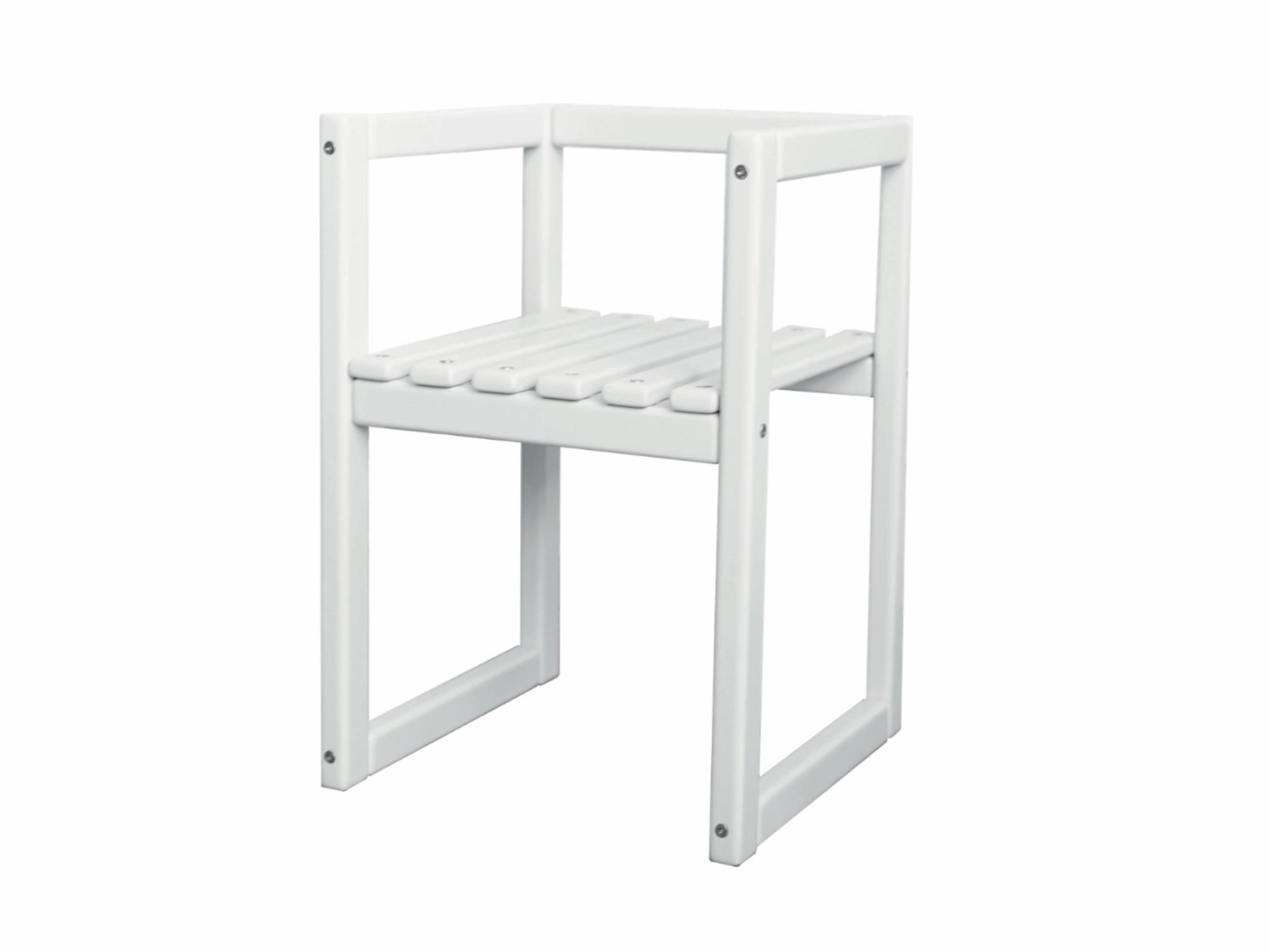 Дитячий стільчик Куб Монтессорі з прямою спинкою Білий (23464842)