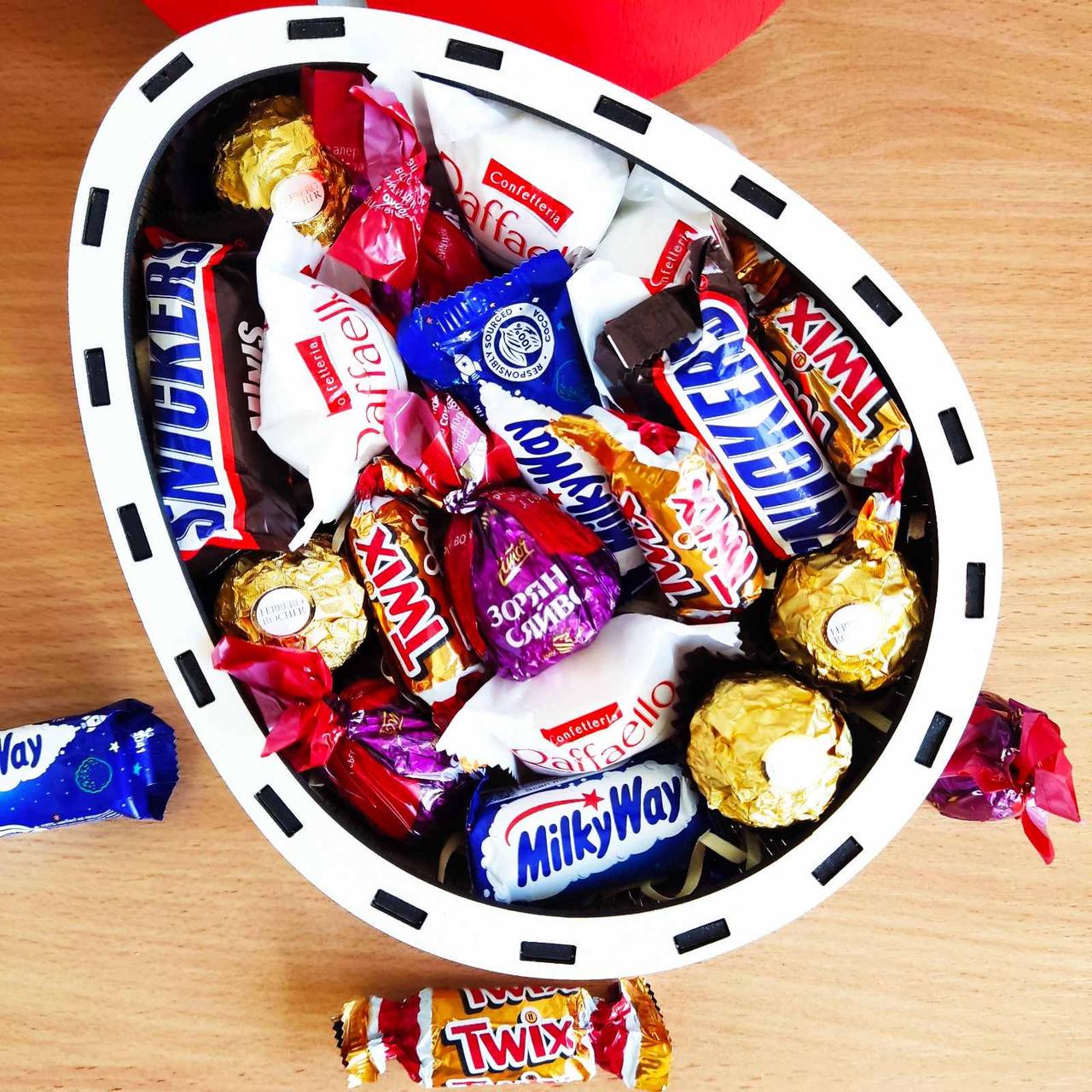 Подарочный бокс киндер с конфетами для девушки/ребенка на день рождения/на праздник (ar94) - фото 4