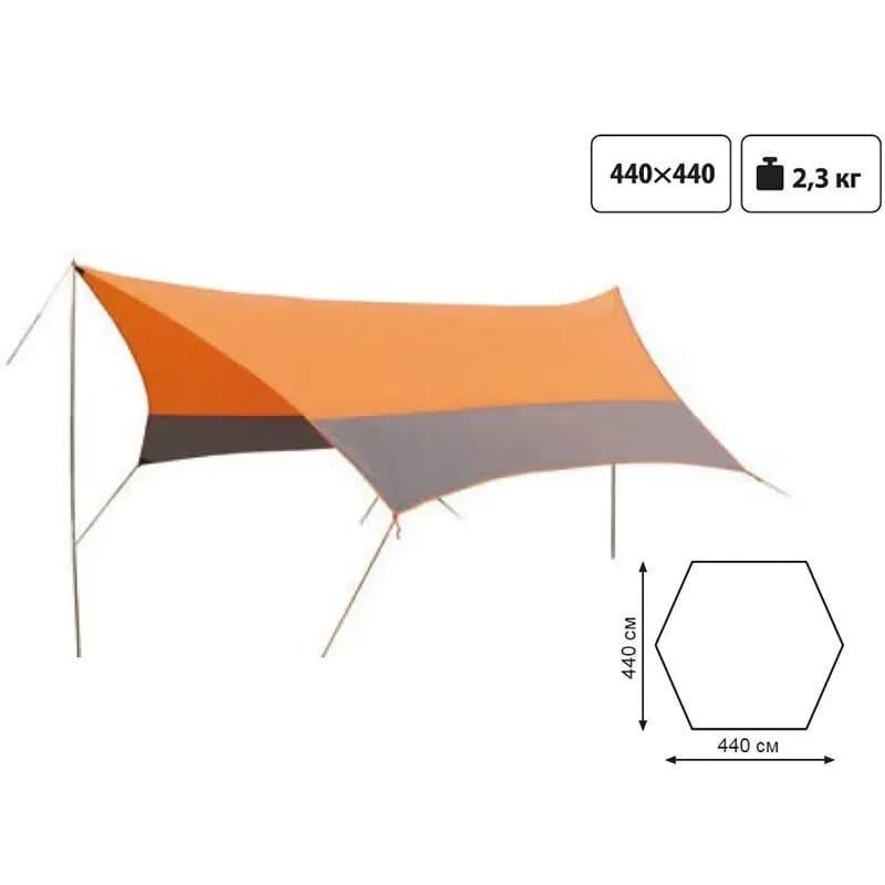 Тент зі стійками Tramp Lite 440x440 см Orange (UTLT-011) - фото 2 Тент зі стійками Tramp Lite 440x440 см Orange (UTLT-011) - фото 2
