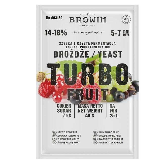 Дріжджі винні Browin Turbo Fruit 40 г (ПР403150)