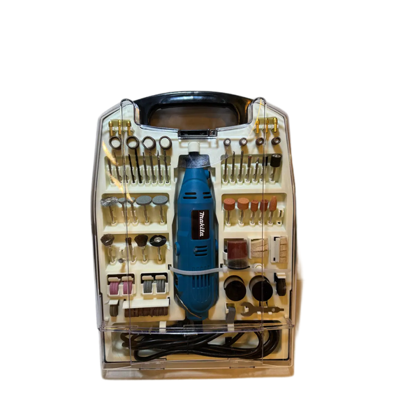 Гравер сетевой Makita GD0200C 240 Вт 8000-32000 об/мин патрон 1-3,2 мм 7 цанг 300 насадок кейс (2001642)