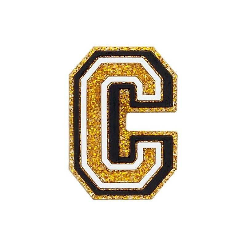 Джибитс для кроксов 5753 Буква C 1 шт. Золотистый (2087785429)