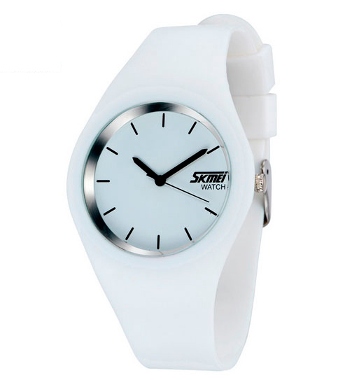 Годинник наручний унісекс Skmei Rubber White (9068C) - фото 3