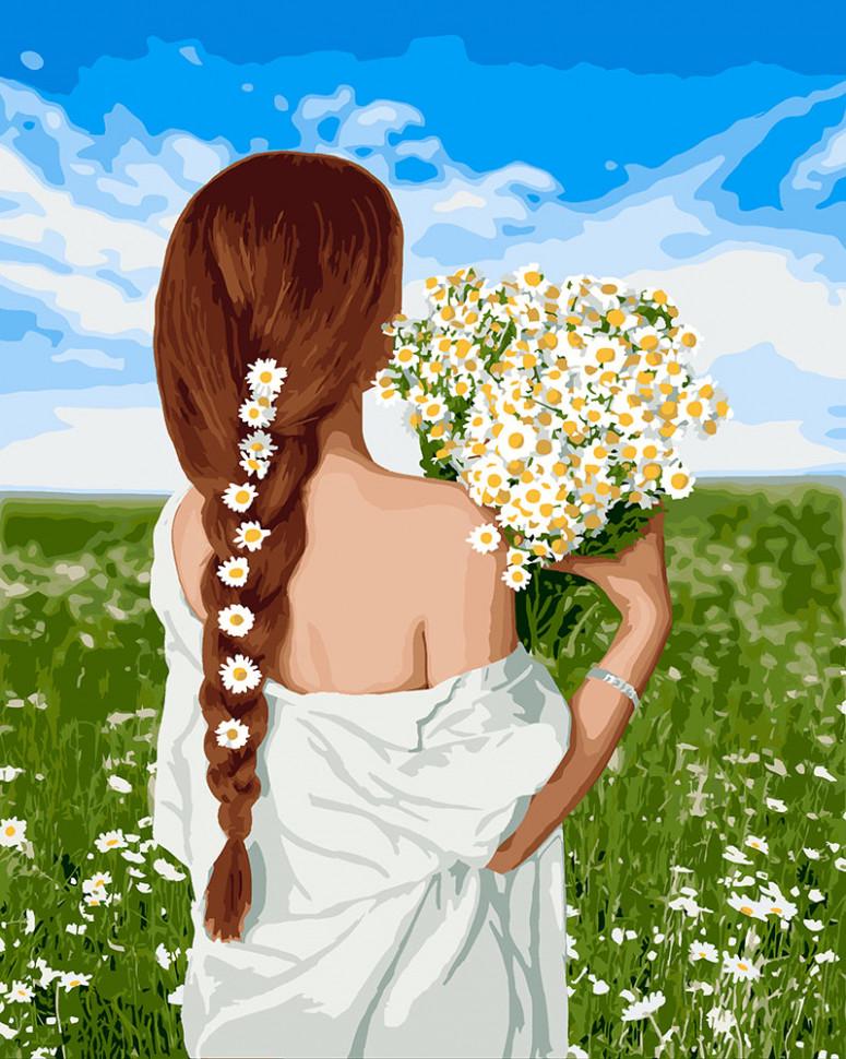 Картина по номерам Ідейка Волшебная украиночка 40х50 см (KHO4747)