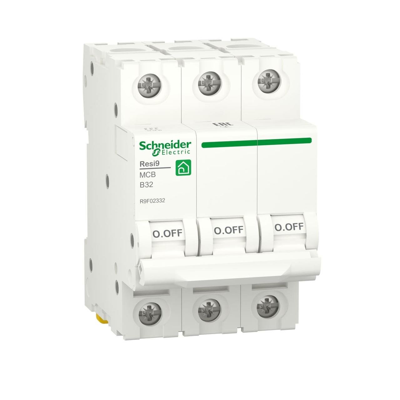 Автоматический выключатель Schneider Electric 32А 6 kA 3 полюса тип B R9F02332 Resi9 (42712)
