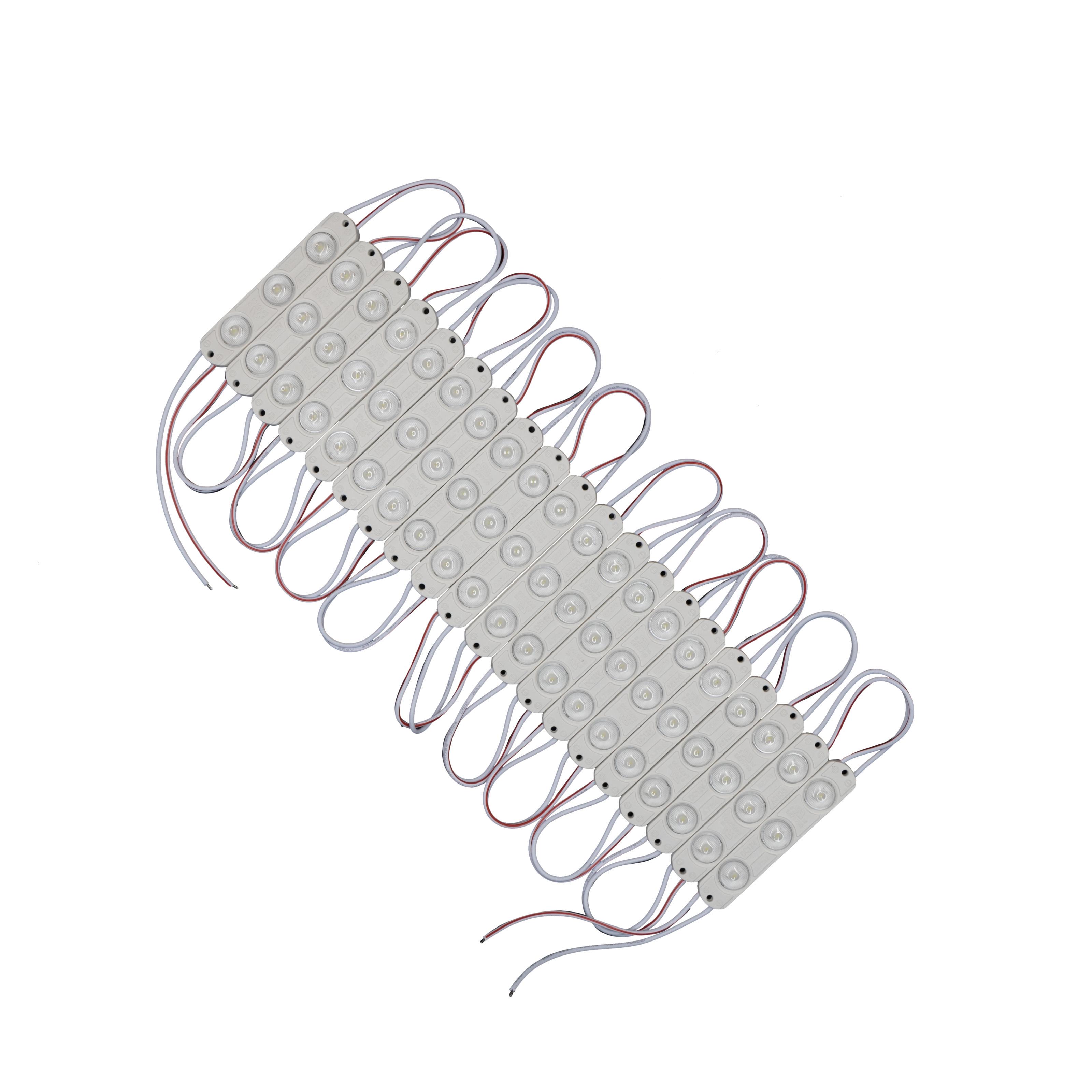 Світлодіодний модуль Prolum T1 SMD2835 3 LED 12V 0,72W IP66 з лінзою Білий (321008)