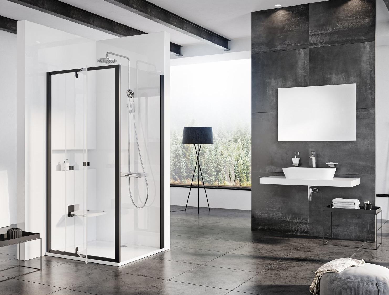 Душова стінка Ravak Pivot PPS 90G70300Z1 90x190 см профиль Чорний (93853) - фото 3 Душова стінка Ravak Pivot PPS 90G70300Z1 90x190 см профиль Чорний (93853) - фото 3