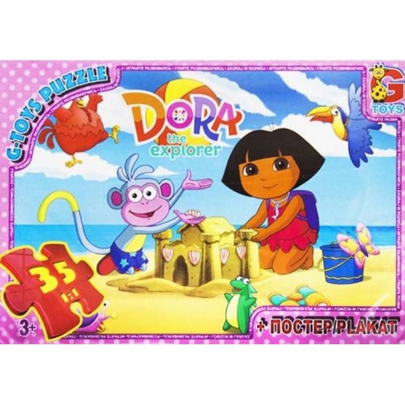 Пазлы детские картонные G-Toys Дора 35 эл. (IP-177-P-891)