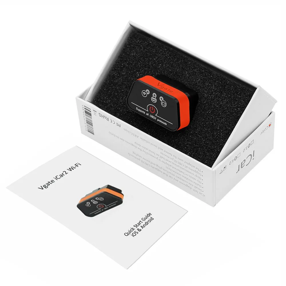 Автосканер VGate iCar 2 WI-FI з кнопкою живлення Вкл/Викл (5632737) - фото 4