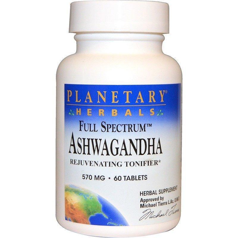Ашваганда Planetary Herbals Ashwagandha 570 мг 60 таблеток