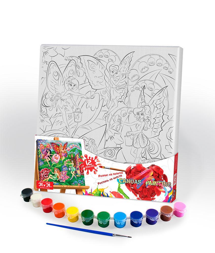 Розпис на полотні Danko Toys Феї cюжет №5 PX-05-05 31x31 см (MTT-144844)
