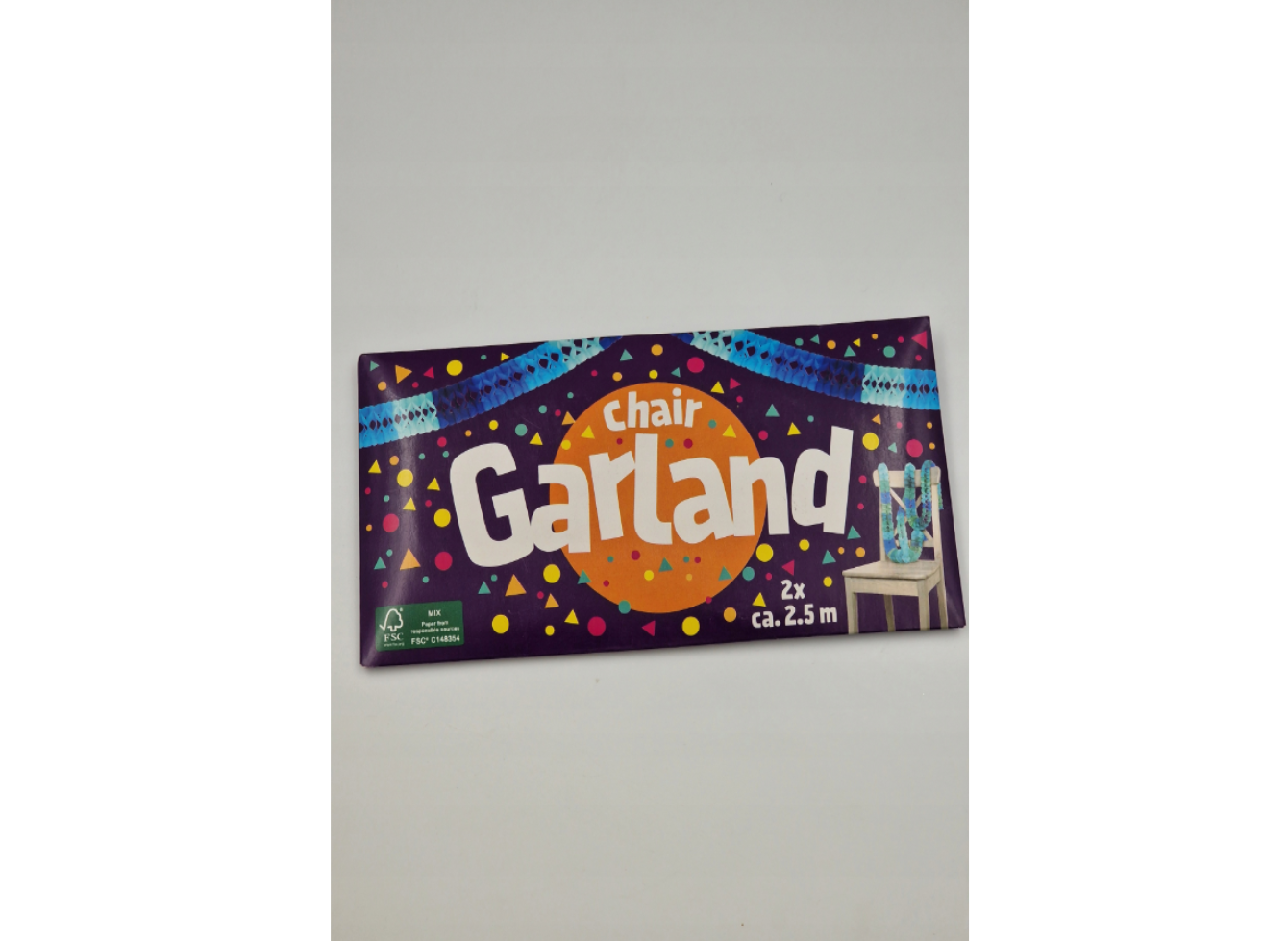 Паперова гірлянда на стілець Chair Garland святковий декор 2х2,5 м (500128)