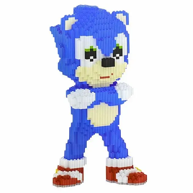 Конструктор Magic Bloks 3D Соник из пластика на 1940 дет. Синий (150-98-BX8173)