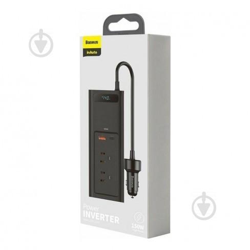 Автомобільний інвертор Baseus USB-C/USB/5A/150 Вт Black - фото 6