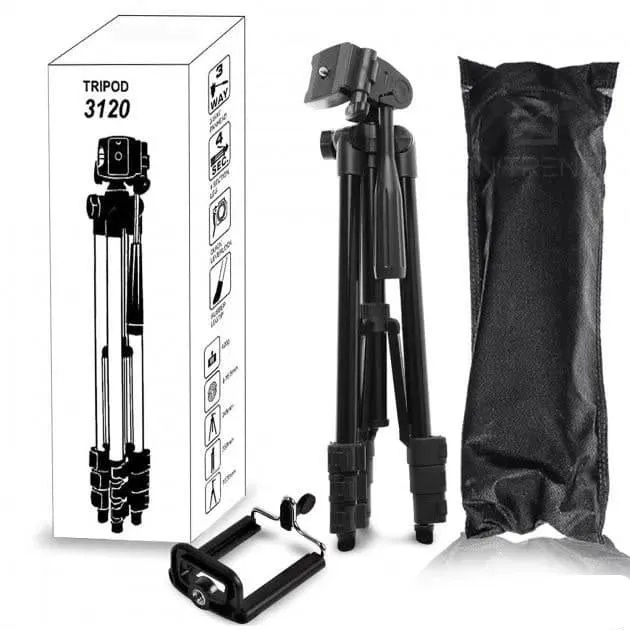 Штатив Tripod 3120 PRO для телефона и фотоаппарата/портативный трипод Black (tf4592) - фото 23