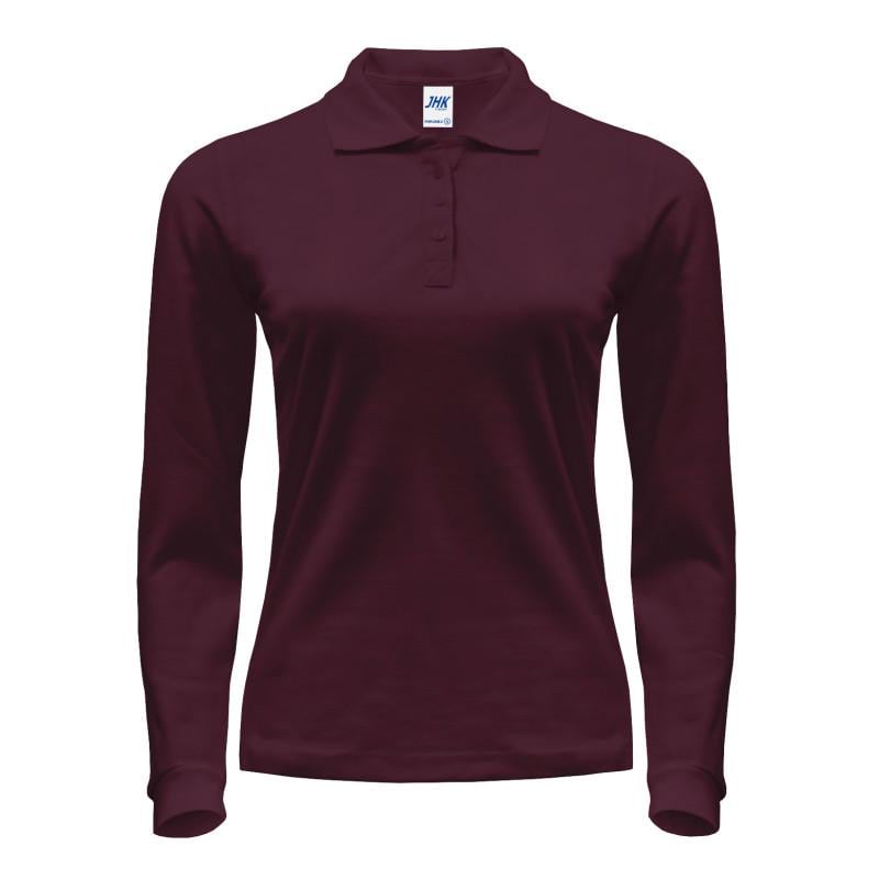 Поло JHK POLO REGULAR LADY LS S Бордовый (BU)
