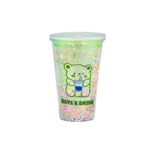 Стакан с крышкой Stenson Holiday TD01236 450 мл (baa9a086)