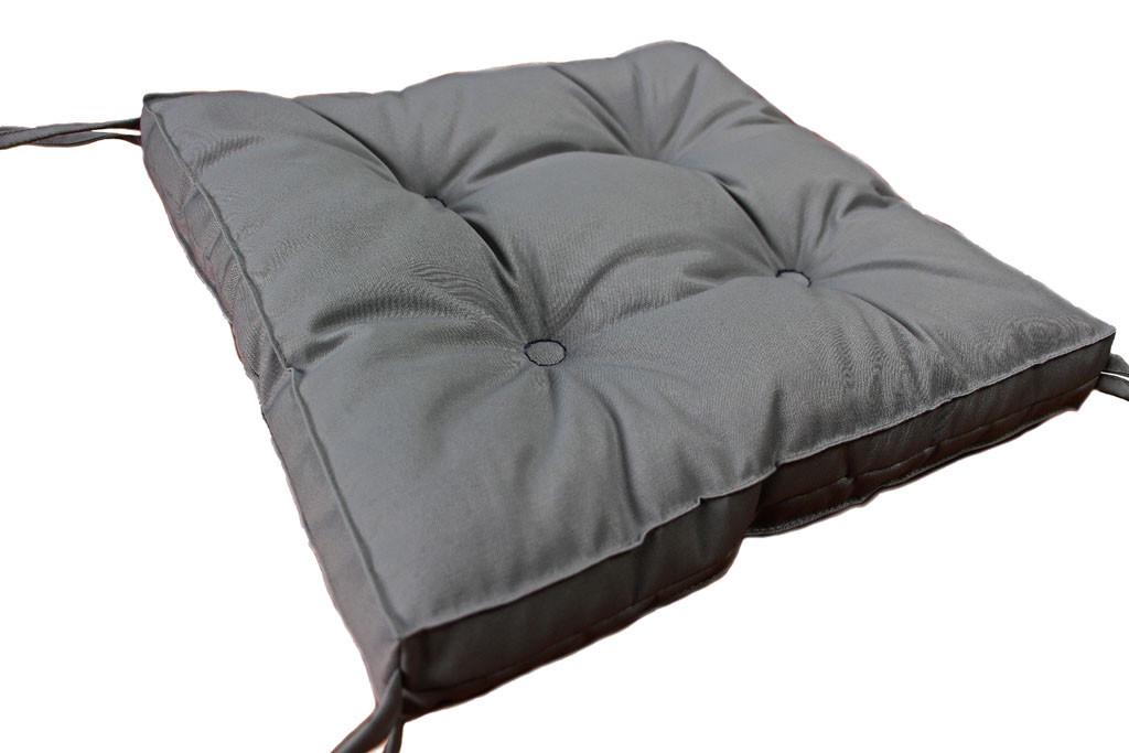Подушка на стілець DOTINEM COLOR 40х40 см Сірий - фото 2