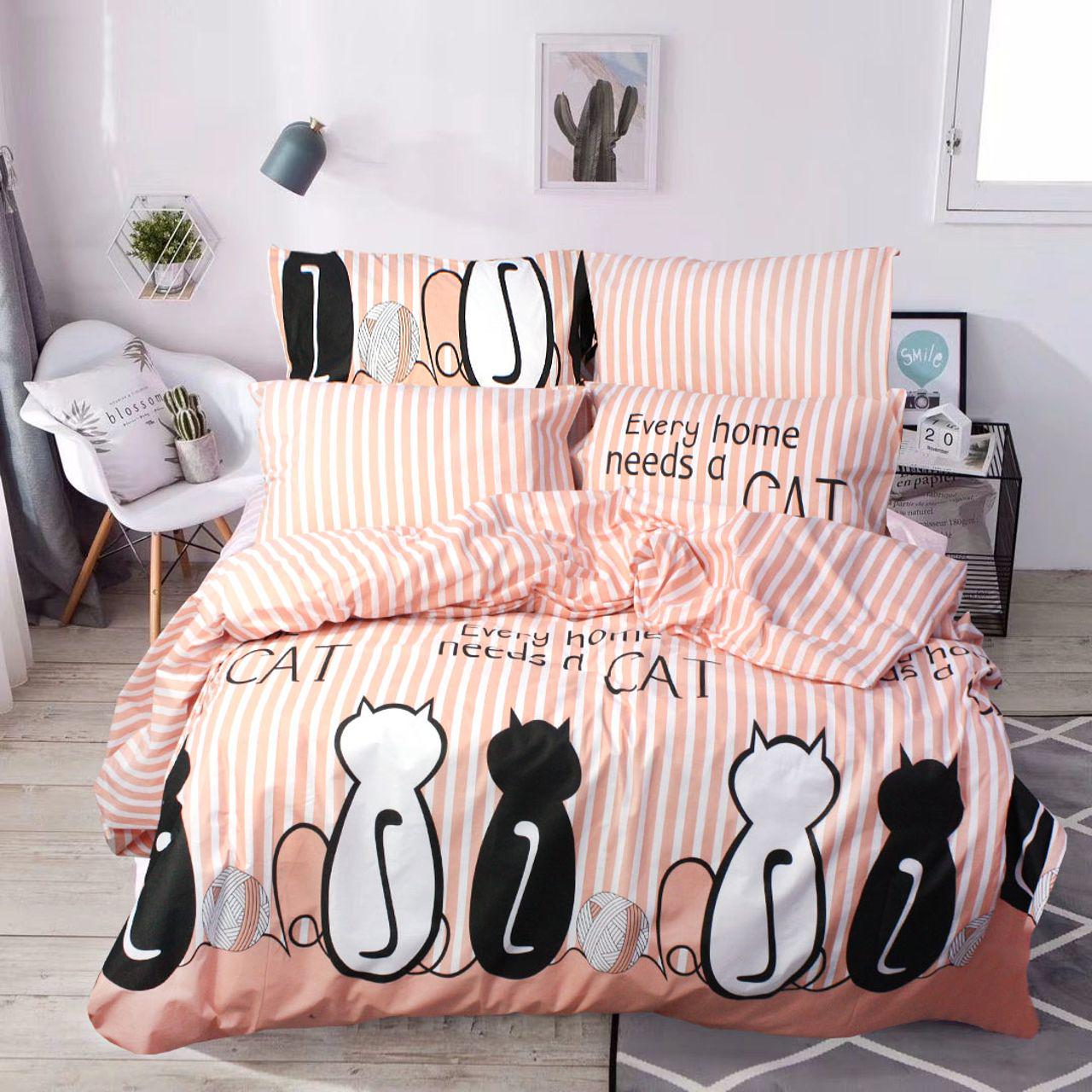 Комплект постельного белья Еней-плюс З0070 полуторный Розовый (158608)