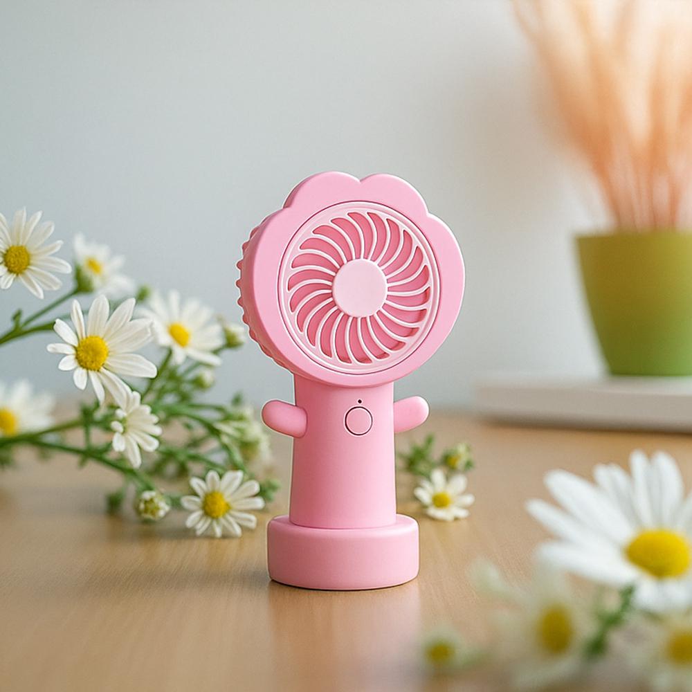 Вентилятор портативний на акумуляторі та USB Квітка Рожевий (51-рож-BT-8861) - фото 7 Вентилятор портативний на акумуляторі та USB Квітка Рожевий (51-рож-BT-8861) - фото 7
