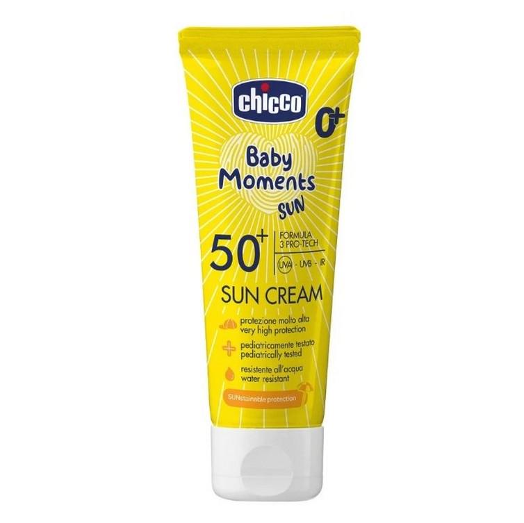 Крем сонцезахисний Chicco Baby Moments Sun SPF 50+ мінеральний 75 мл (143091)