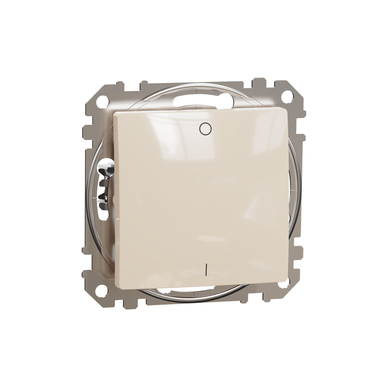 Выключатель двухполюсный Schneider Electric Sedna Design&Elements ABS-UV 73х73х37 мм Бежевый (SDD112102)