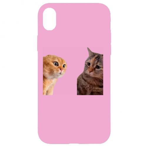 Чехол для iPhone XR Коты разговаривают Мем (16426449-7-197215)