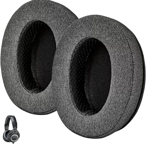 Амбушюры тканевые с эффектом памяти Audio-Technica ATH M20x/M30/M30x/M40x/M50/M50x/M50xBT/SX1 Серый (30154116) - фото 6 Амбушюры тканевые с эффектом памяти Audio-Technica ATH M20x/M30/M30x/M40x/M50/M50x/M50xBT/SX1 Серый (30154116) - фото 6