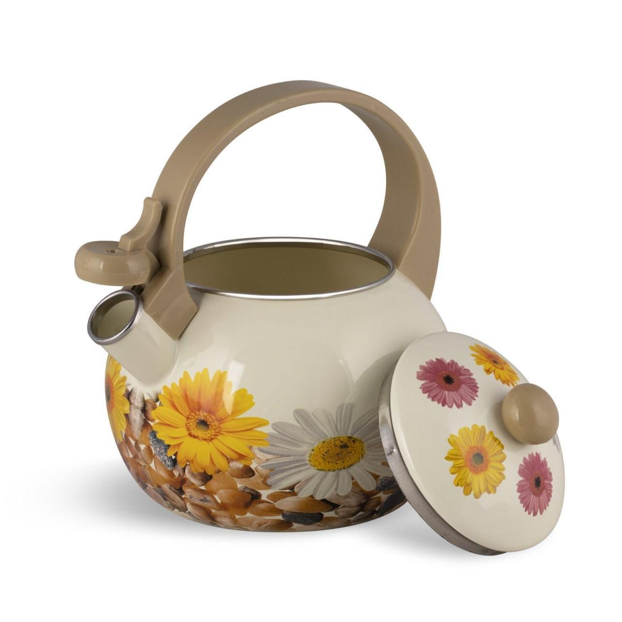 Чайник зі свистком Edenberg EB-1745 емальований 2,2 л - фото 2 Чайник зі свистком Edenberg EB-1745 емальований 2,2 л - фото 2