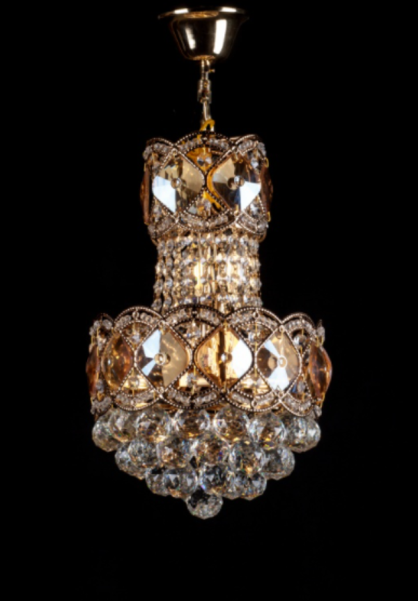 Хрустальная люстра L6252/280/5 Золото/Белый (AN000383)