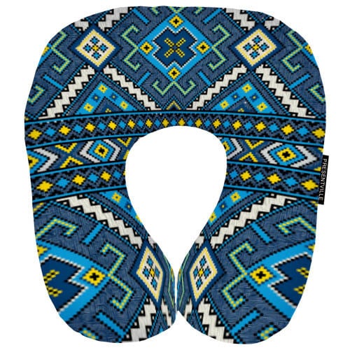 Дорожная подушка Украинский орнамент 32x30 см (DOP_UKR004)