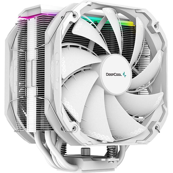 Кулер для процесора DeepCool AS500 140 мм ARGB 220 Вт White (R-AS500-WHNLMP-G)