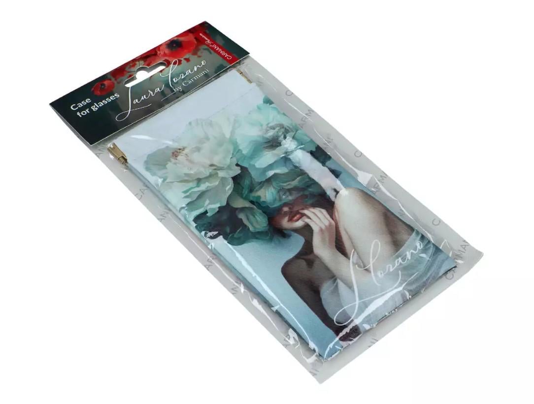 Футляр для очков мягкий Carmani L. Lozano Lady's Floral Symphony 9x18 см (021-8323)