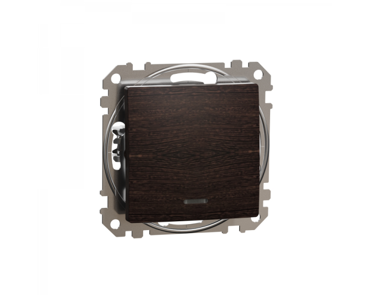 Выключатель проходной Schneider Electric Sedna Design&Element одноклавишныйс синей подсветкой LED ABS Венге (SDD181106L) Выключатель проходной Schneider Electric Sedna Design&Element одноклавишныйс синей подсветкой LED ABS Венге (SDD181106L)