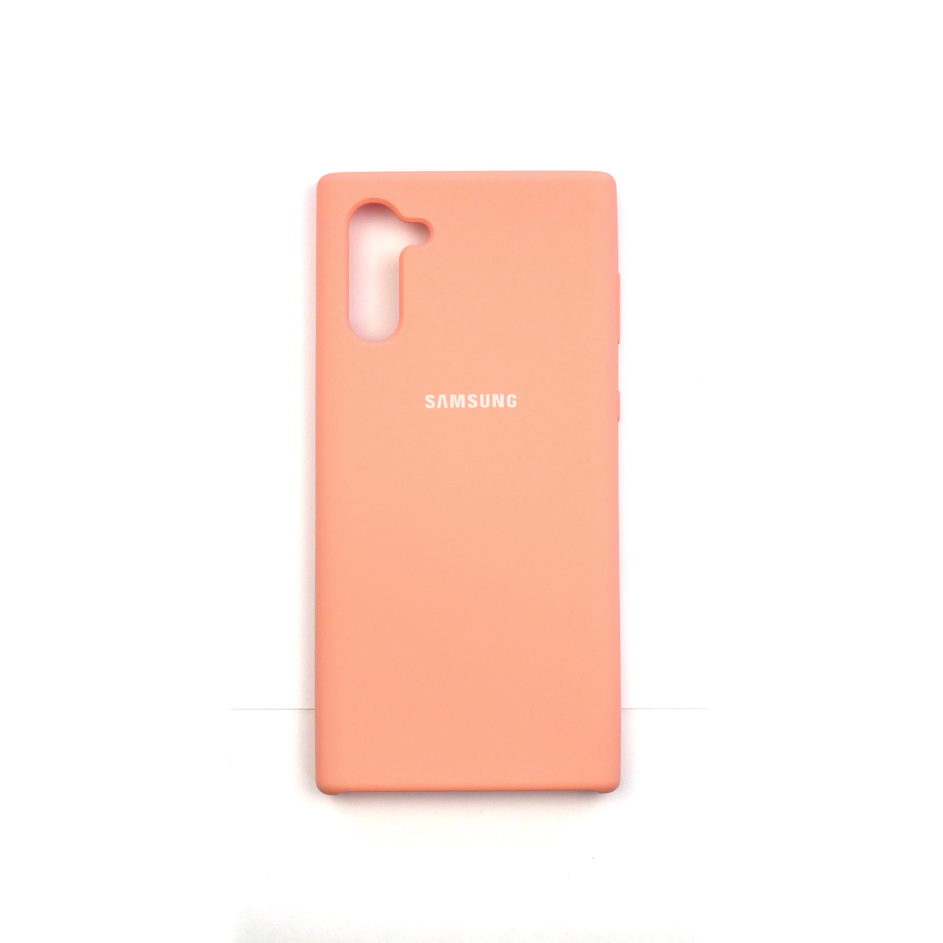 Чехол Jelly Silicone Case Samsung Note 10 Peach Pink (35)